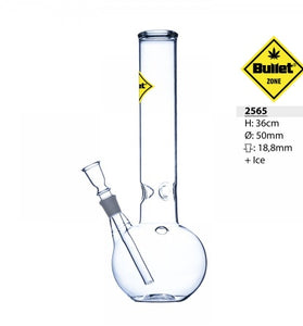 BONGO SZKLANE  O WYSOKOŚCI 37 CM, ŚREDNICA 50 MM