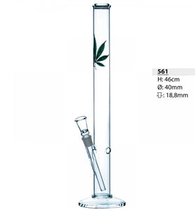 BONGO SZKLANE O WYSOKOŚCI 46 CM, ŚREDNICA 40 MM